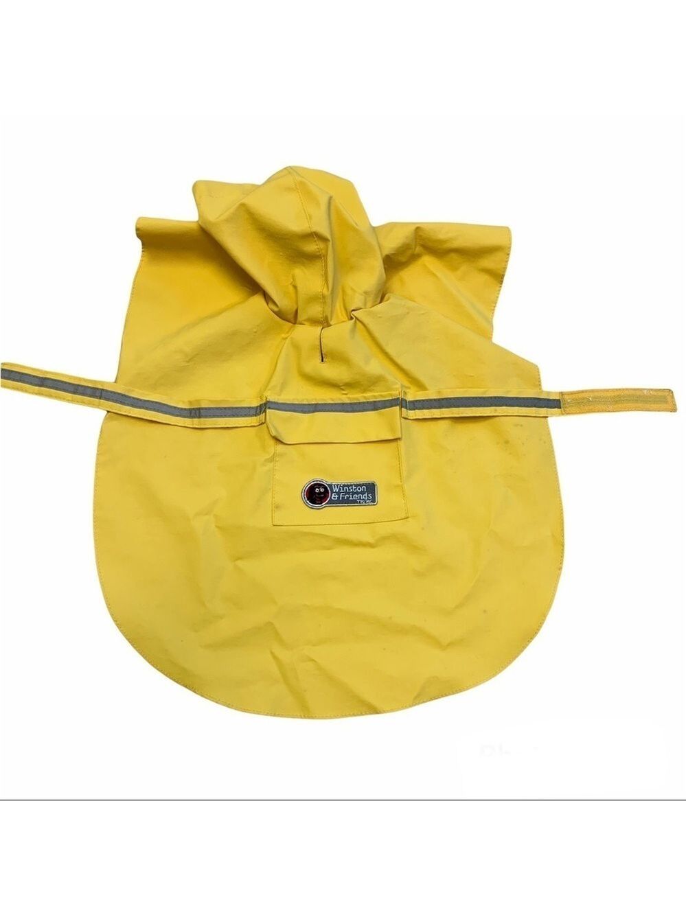 DOG Yellow Hooded Raincoat Size Medium